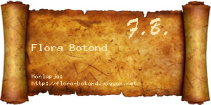 Flora Botond névjegykártya